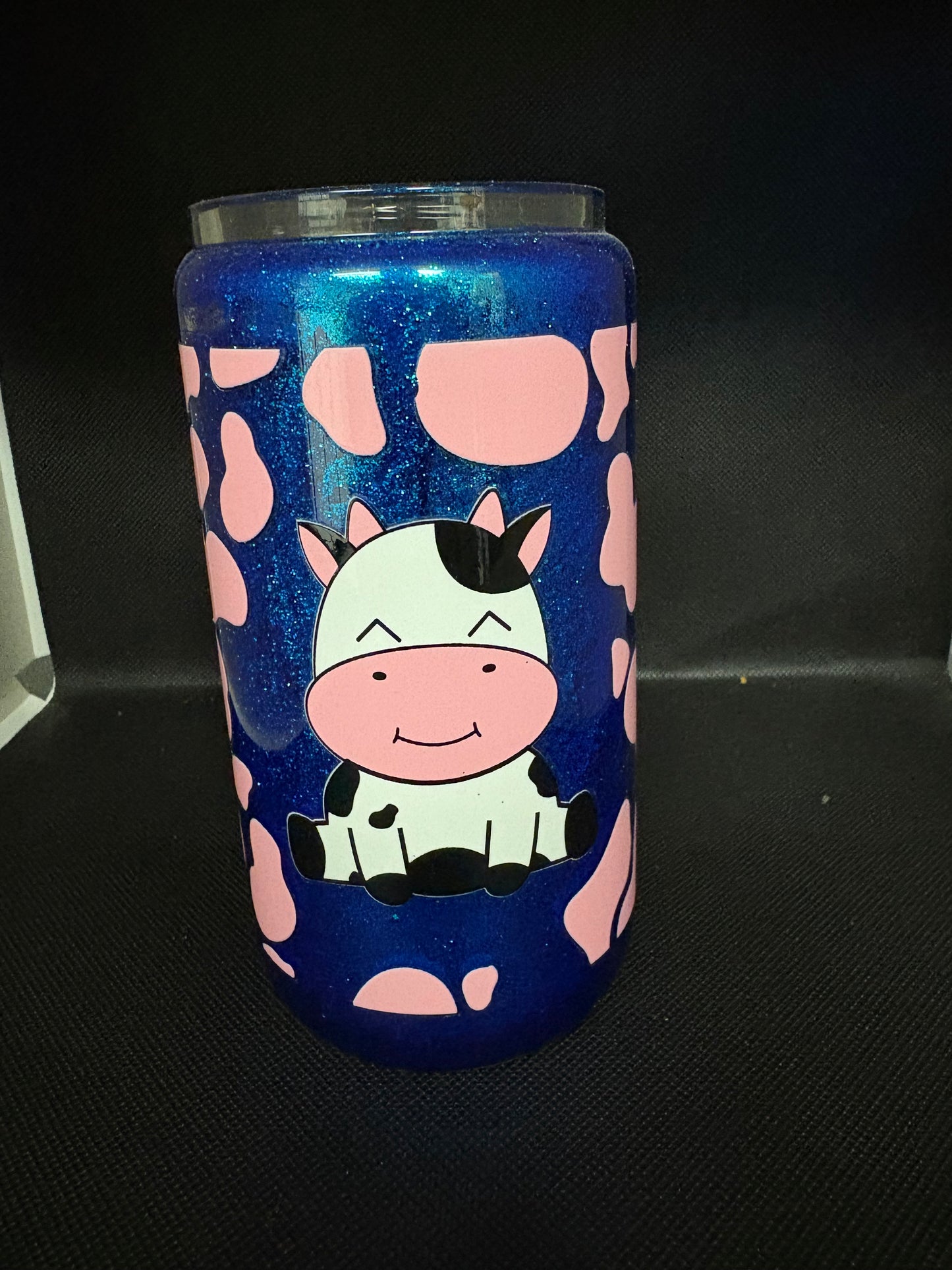 Cow 16 Oz Glass Snowglobe