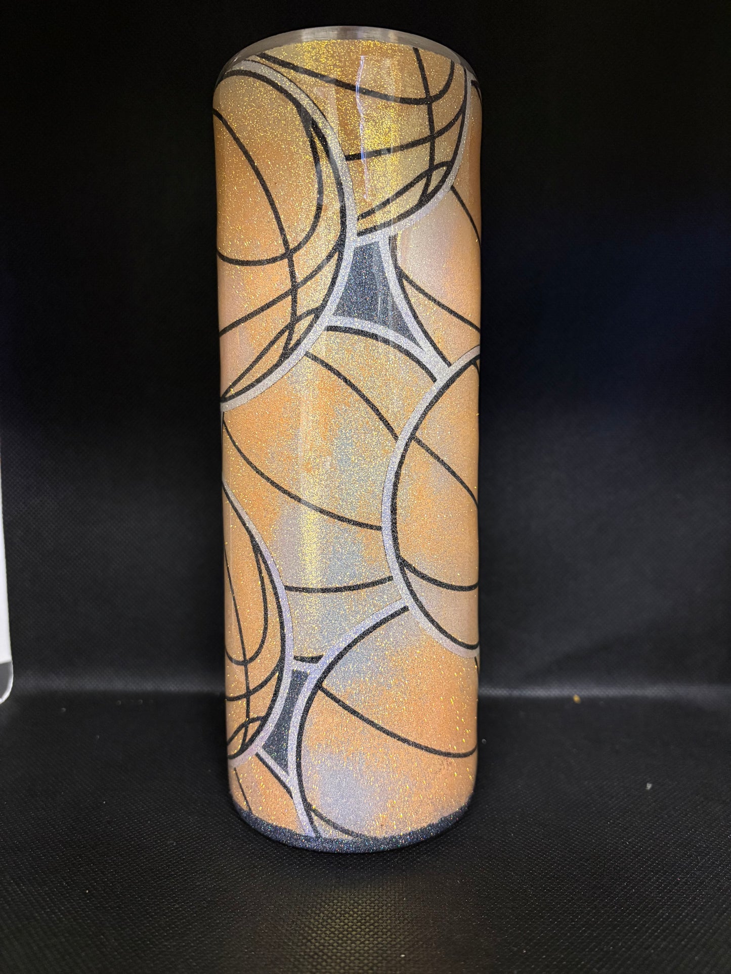 Basketball burst 20 oz tumbler