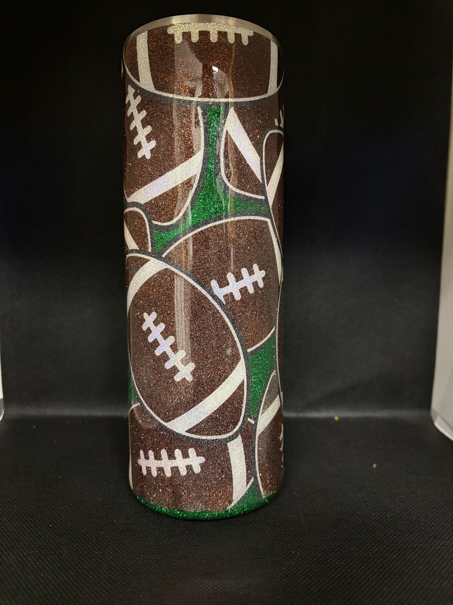 Football Burst 20 Oz tumbler